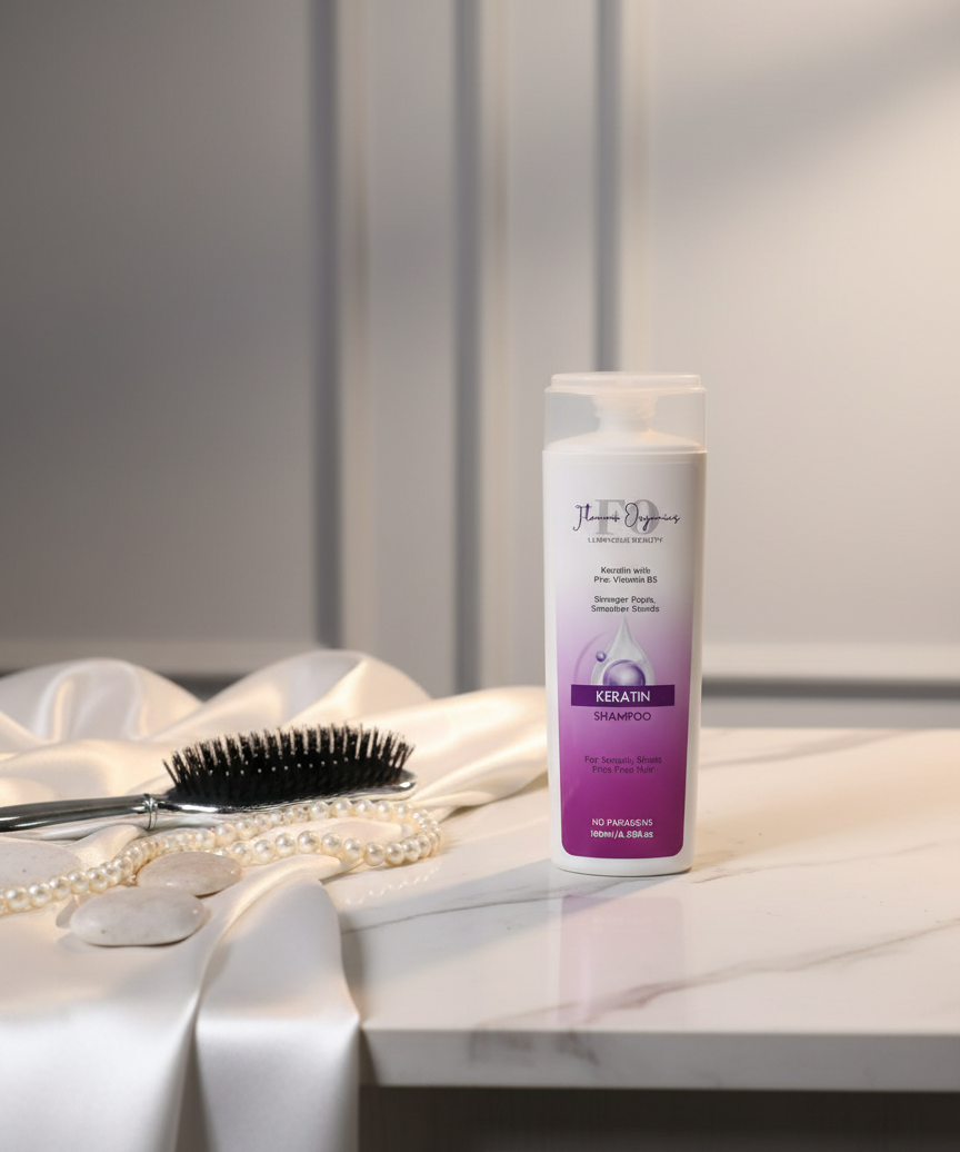 Keratin Shampoo in professional setting