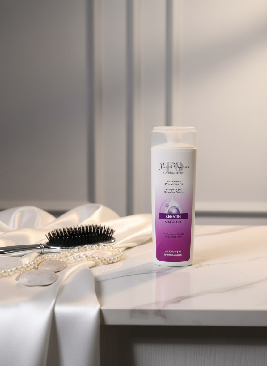 Keratin Shampoo in professional setting