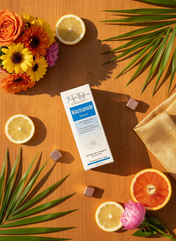 Niacinamide Serum in warm vibrant setting