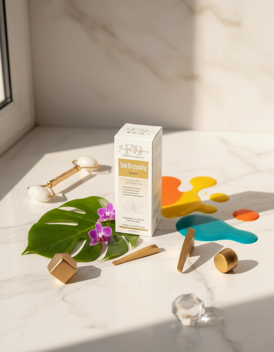 Skin Brightening Serum in new modern setting