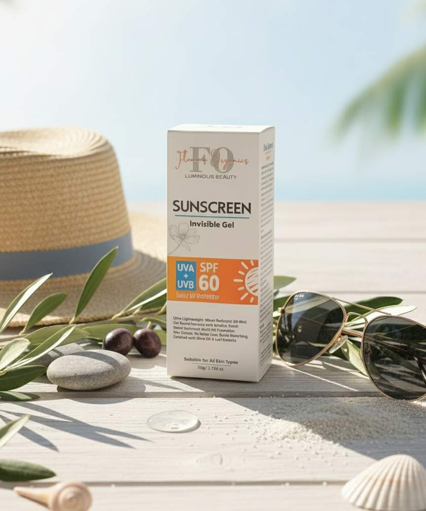 SPF 60 Sunscreen outdoor setting