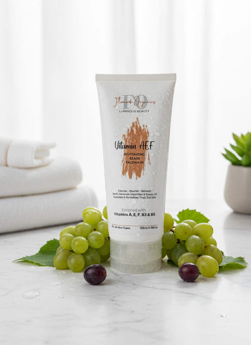 Vitamin AEF Revitalizing Beads Facewash in fresh setting